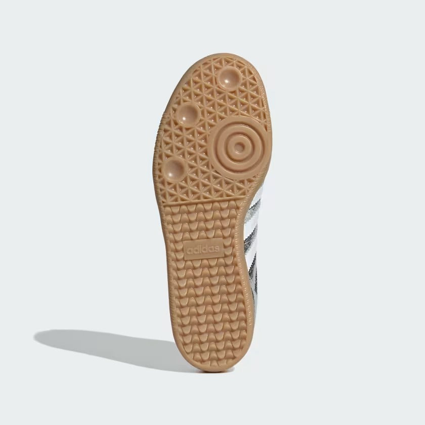Samba OG Silver Metallic Cracked Leather