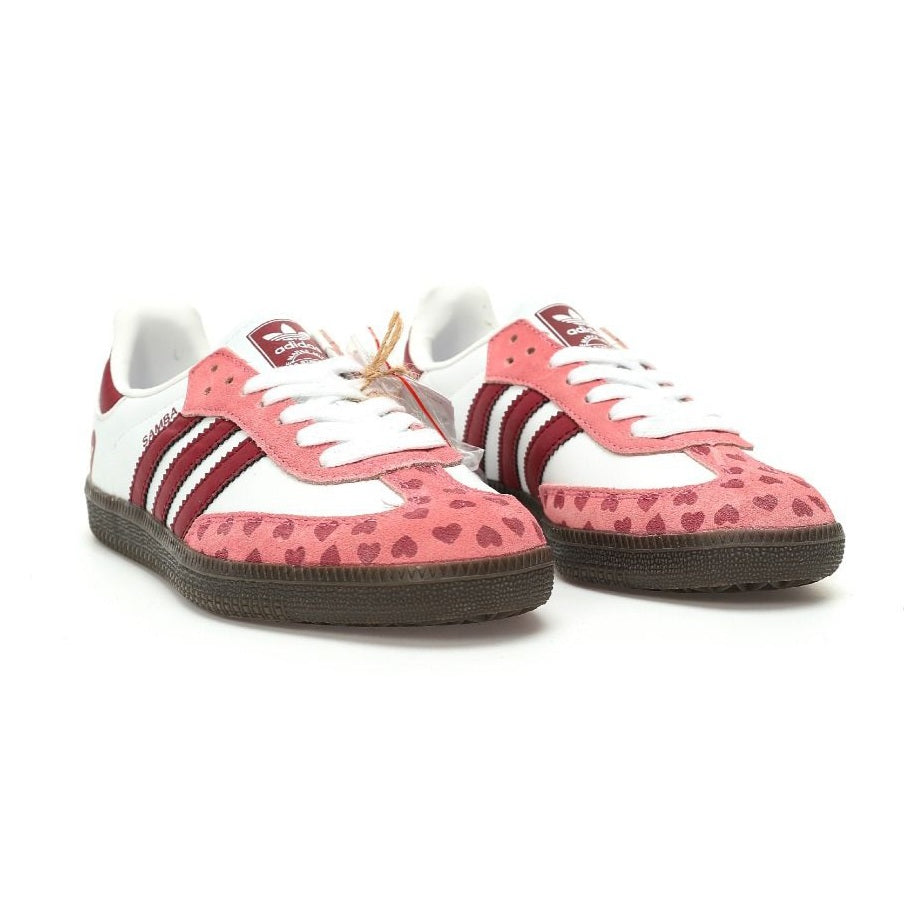 Samba White Pink Heart
