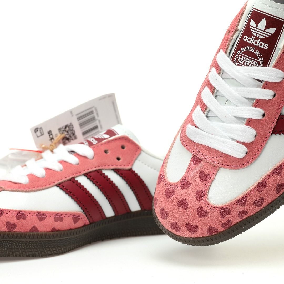 Samba White Pink Heart