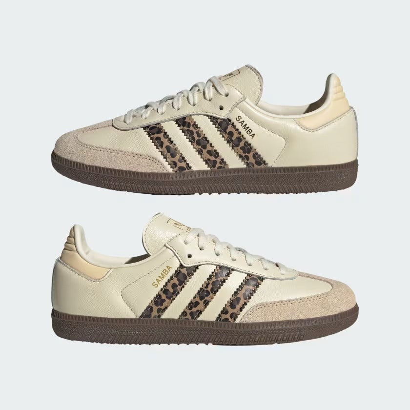 Samba OG GS Leopard Cream White