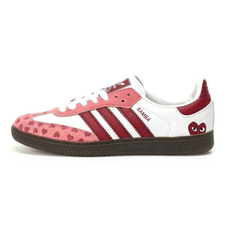 Samba White Pink Heart