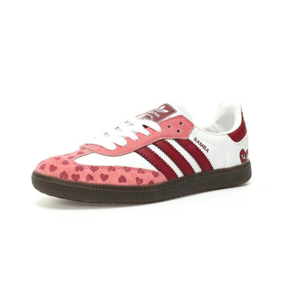 Samba White Pink Heart